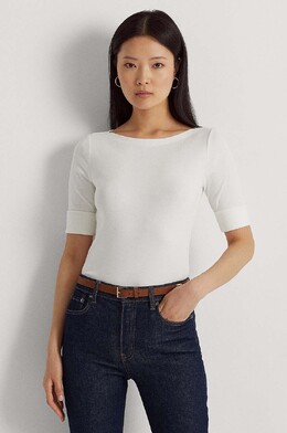 Lauren Ralph Lauren: Белая футболка 