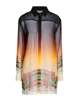 Etro: Чёрная рубашка 