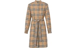 Burberry: Платье с длинным рукавом 
