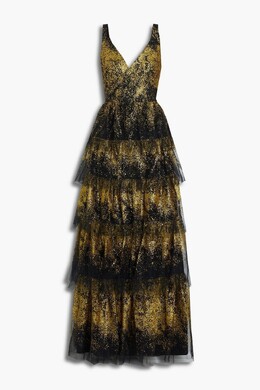 Marchesa Notte: Чёрное платье 