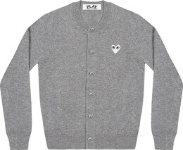 Comme Des Garçons Play: Серый кардиган 