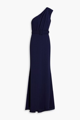 Badgley Mischka: Платье с поясом 