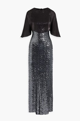 Badgley Mischka: Платье с вышивкой 