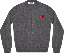 Comme Des Garçons Play: Кардиган  Double Heart из шерсти