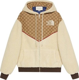 Gucci: Бежевая куртка  GG