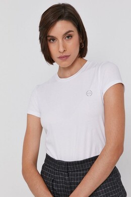 Armani Exchange: Белый топ 