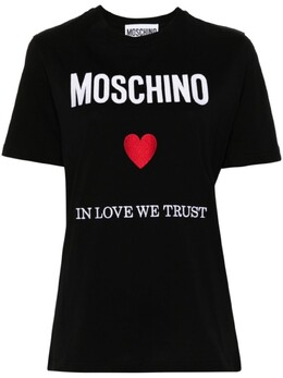 Moschino: Чёрная футболка 