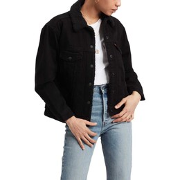 Levi's: Чёрная куртка 