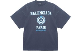 Balenciaga: Футболка  College с принтом