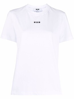 MSGM: Белая футболка 