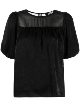 DKNY: Блуза с коротким рукавом 