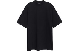 Balenciaga: Чёрная футболка  Paris