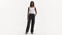 Levi's: Чёрные брюки 