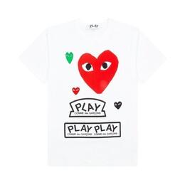 Comme Des Garçons Play: Красная футболка 