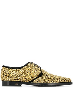 Dolce & Gabbana: Золотые туфли 