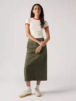 Levi's: Зелёная юбка 