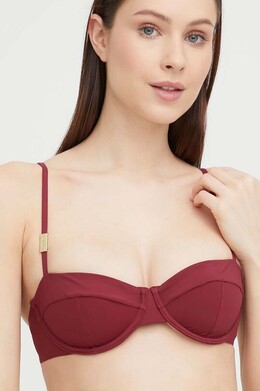 Calvin Klein Underwear: Бордовый бюстгальтер 