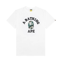 A BATHING APE: Белая футболка 