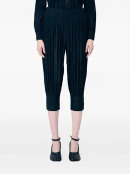 Pleats Please Issey Miyake: Чёрные брюки 