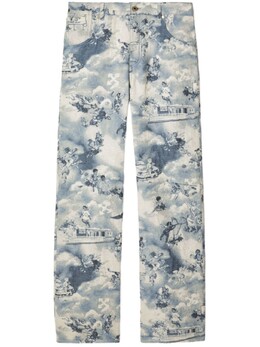 Off-White: Синие джинсы 