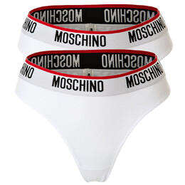 Moschino: Белые трусы 