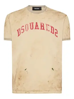 DSQUARED2: Бежевая футболка 