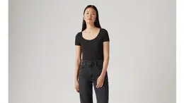 Levi's: Чёрная футболка 