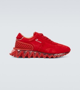 Christian Louboutin: Красные кеды  Loubishark