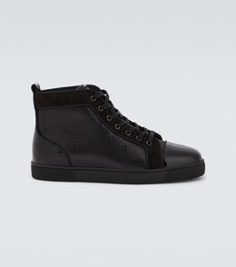 Christian Louboutin: Чёрные кроссовки  Louis Orlato