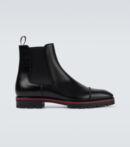 Christian Louboutin: Чёрные ботинки 
