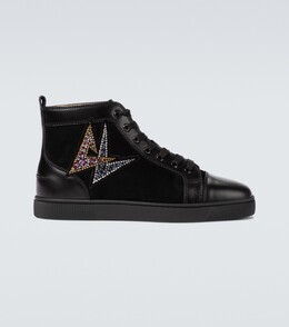 Christian Louboutin: Чёрные кеды 