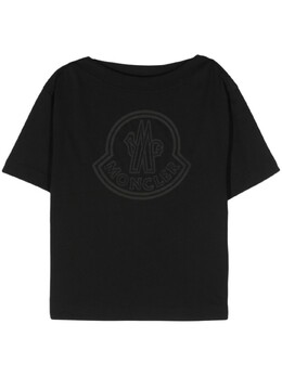 Moncler: Чёрная футболка 
