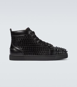 Christian Louboutin: Чёрные кроссовки 