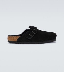 Birkenstock: Чёрные сабо  Boston