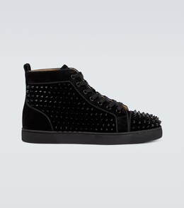 Christian Louboutin: Чёрные кроссовки  Louis Orlato