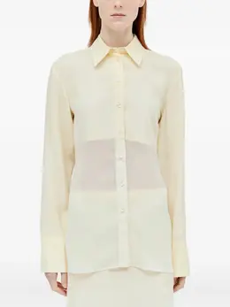 Sportmax: Прозрачная рубашка 