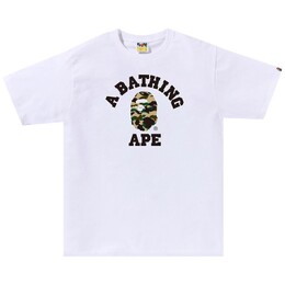 A BATHING APE: Белая футболка 