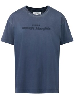Maison Margiela: Синяя футболка 