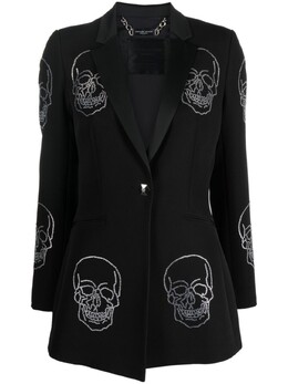 Philipp Plein: Однобортное пальто  Skull