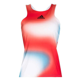 Adidas: Топ  Tennis с принтом