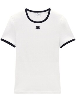 Courreges: Белая футболка 