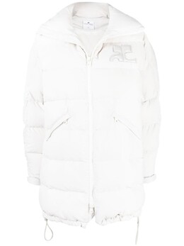 Courreges: Серый пуховик 