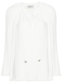 Lanvin: Белая блуза 