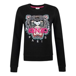 Kenzo: Чёрный свитер  Tiger Head