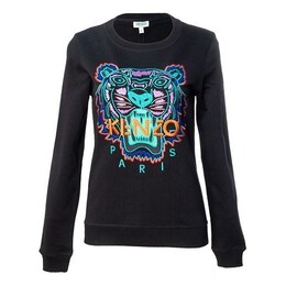 Kenzo: Чёрный свитер  Tiger Head