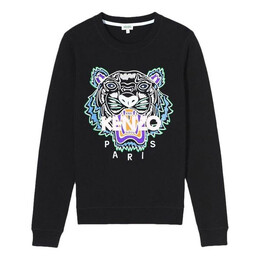 Kenzo: Свитер  Tiger Head с длинным рукавом