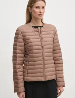 Calvin Klein: Коричневый пуховик 