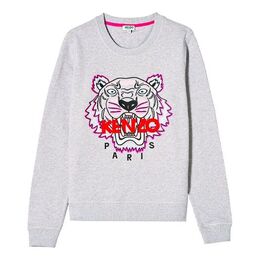 Kenzo: Свитер  Tiger Head с вышивкой