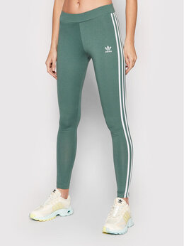 Adidas: Зелёные легинсы  Stripes