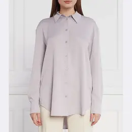 Calvin Klein: Фиолетовая рубашка 